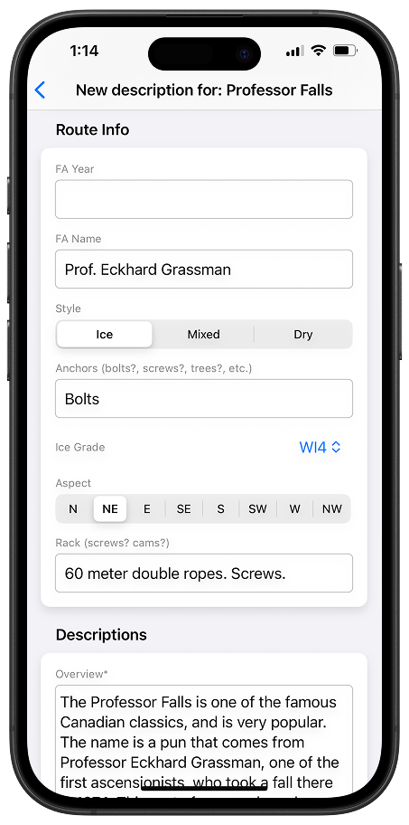Sloper app screenshot
